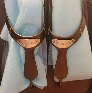 Michael Kors Brown Jelly Sandals-Sz. 7.5